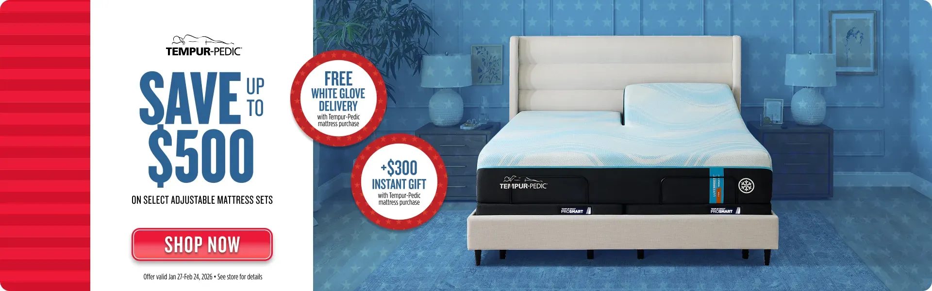 President's day Sale Tempur